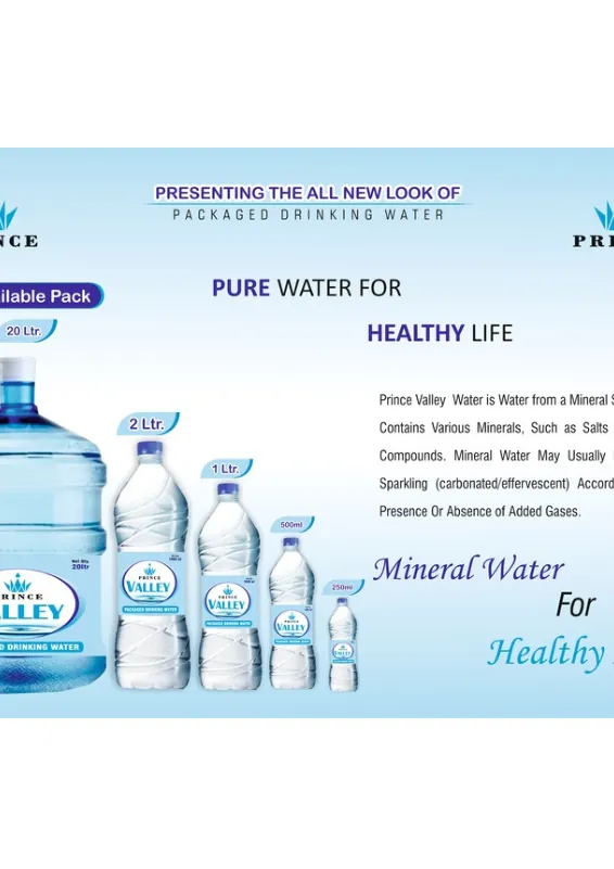 Prince Valley packaged drinking water range